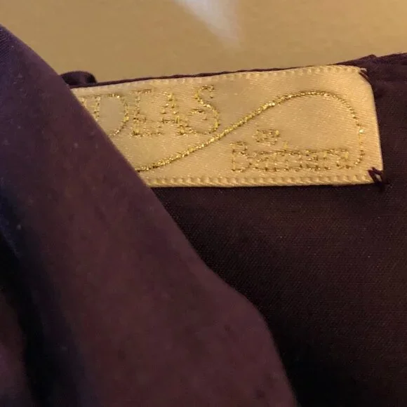 Ideas by Barbara Gown Style# 7777-10 Eggplant Size M NWT - Picture 10 of 16